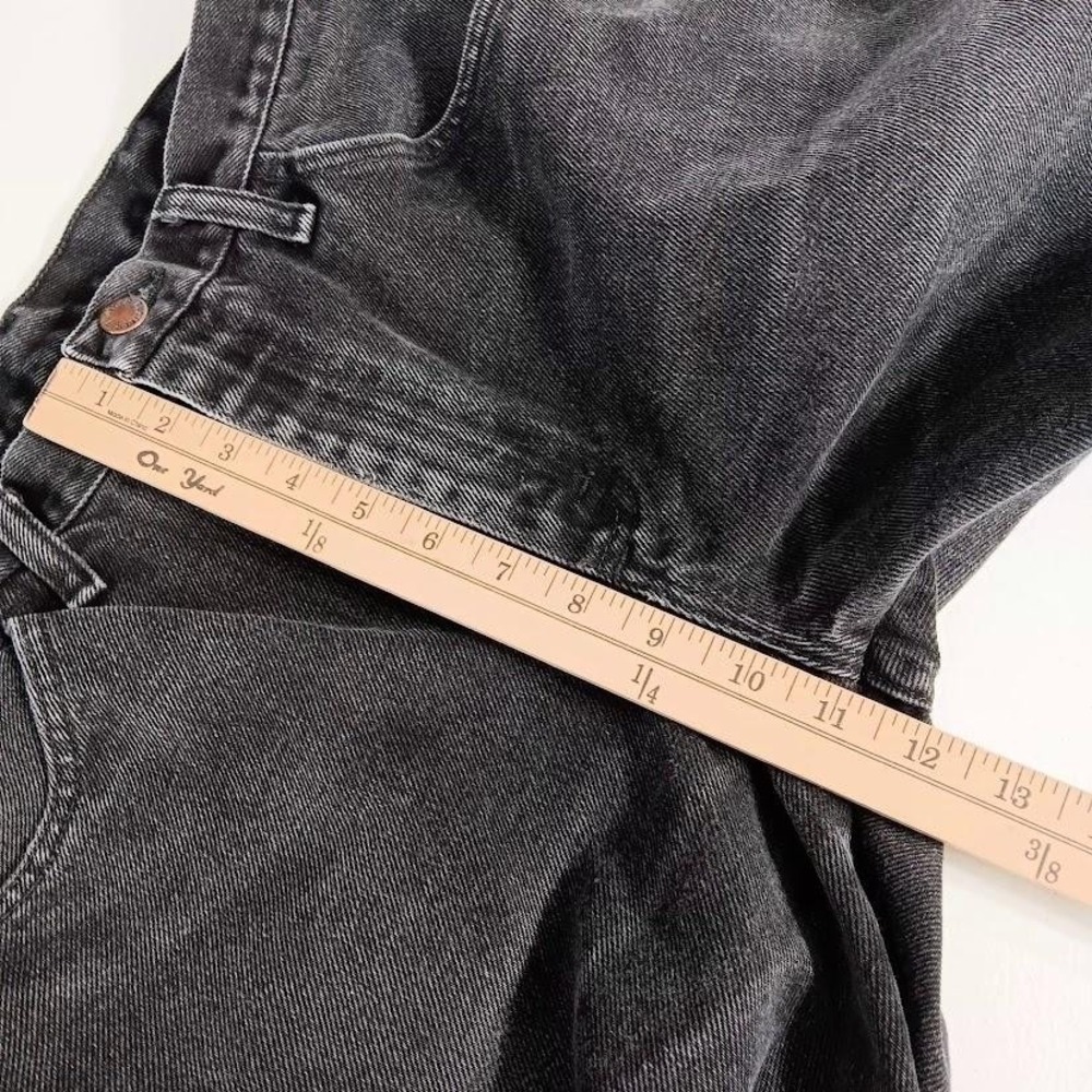 Rustler Jeans Mens 33x29 Gray Charcoal Wash Regular Fit Straight Leg Denim Pants - Picture 6 of 9
